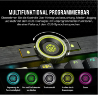 CORSAIR K100 RGB Kabelgebundene Gaming-Tastatur ohne Handauflage
