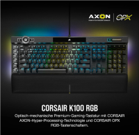 CORSAIR K100 RGB Kabelgebundene Gaming-Tastatur ohne Handauflage