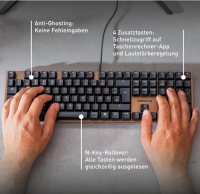 CHERRY KC 200 MX, Mechanische Tastatur, DE QWERTZ