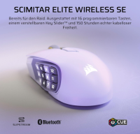 Corsair Scimitar Elite Wireless SE MMO Gaming Maus – Weiß ❌BITTE LESEN