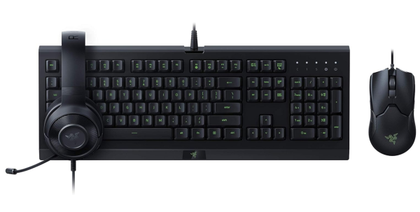 Razer Power Up Bundle – Cynosa Lite Tastatur Viper-Maus, Kraken X Lite Kopfhörer