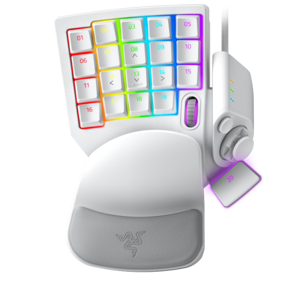 Razer Tartarus Pro Mercury - Gaming Keypad - Gamepad 32 Tasten