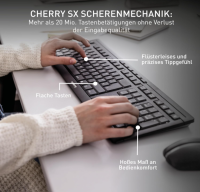 CHERRY Stream Desktop Recharge, Tastatur und Maus, DE-QWERTZ, Weiß