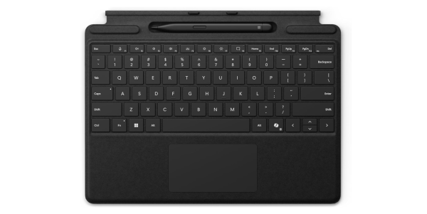 Microsoft Surface Pro Tastatur QWERTY mit Slim Pen - Schwarz