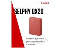 Canon SELPHY QX20-mobiler Fotodrucker Rot - ohne...