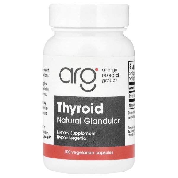 Allergy Research Group, Thyroid, nat?rliches Dr?sengewebe, 100 Kapseln