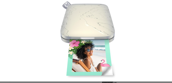 HP Sprocket Select Sofortbilddrucker, 2,3 x 3,4", Weiß ohne Fotopapier