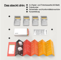 Polaroid Hi-Print+40 Zinkpapier - 2. Generation -2x3 mobiler Fotodrucker - Weiß