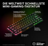 SteelSeries Apex Pro Mini Wireless Gaming-Tastatur Fr-Layout AZERTY