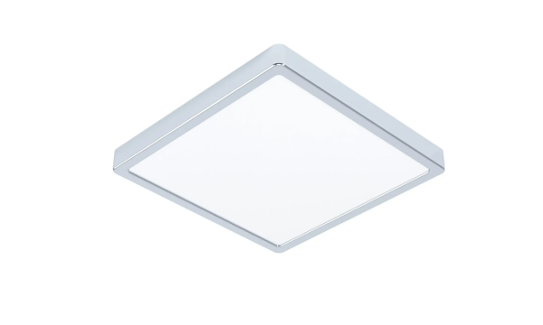 LED-Deckenleuchte IP44 28,5x28,5cm 2500lm Neutralweiß Silber I Fueva 5