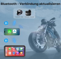 WonVon 6.25 Zoll Motorrad Carplay Display Motorrad Navigationsgeräte