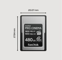 SanDisk PRO-Cinema CFexpress Type-A-Speicherkarte 480 GB OHNE OVP