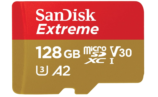 SanDisk 128GB Extreme microSDXC Karte+ Adapter, bis zu 190MB/s Lesen OHNE OVP