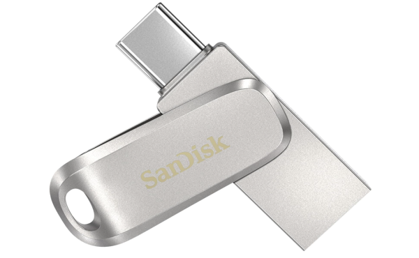 SanDisk Ultra Dual Drive Luxe 128 GB, USB-C + USB-A, 400 MB/s Lesen OHNE OVP