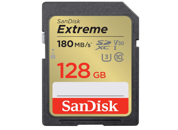 SanDisk Extreme SDXC UHS-I Speicherkarte 128 GB 180 MB/s Übertragung OHNE OVP