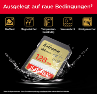 SanDisk Extreme SDXC UHS-I Speicherkarte 128 GB 180 MB/s...