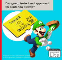 SanDisk microSDXC UHS-I Speicherkarte für Nintendo Switch 256 GB OHNE OVP
