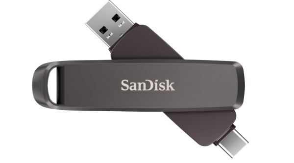 SanDisk Extreme PRO Dual Drive 2 TB, USB-C+USB-A 1000 MB/s Lesen