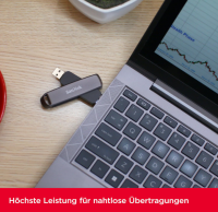 SanDisk Extreme PRO Dual Drive 2 TB, USB-C+USB-A 1000 MB/s Lesen
