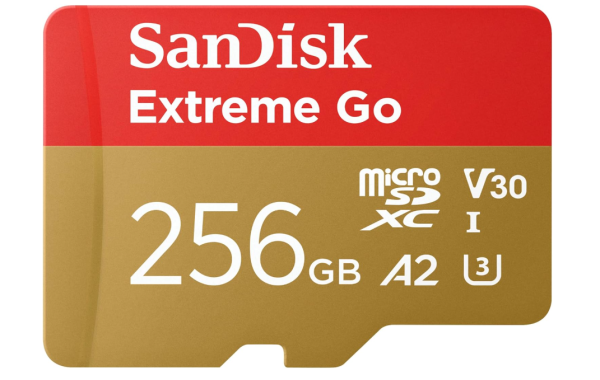 SanDisk 256GB Extreme Go Micro SDXC Karte (Für Android, Cams, Drohnen) OHNE OVP
