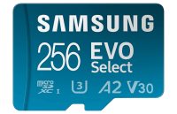 Samsung EVO Select (2024) microSD-Karte + SD-Adapter, 256 GB OHNE OVP