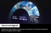 Samsung PRO Ultimate microSD-Karte + SD-Adapter, 256 GB, OHNE OVP
