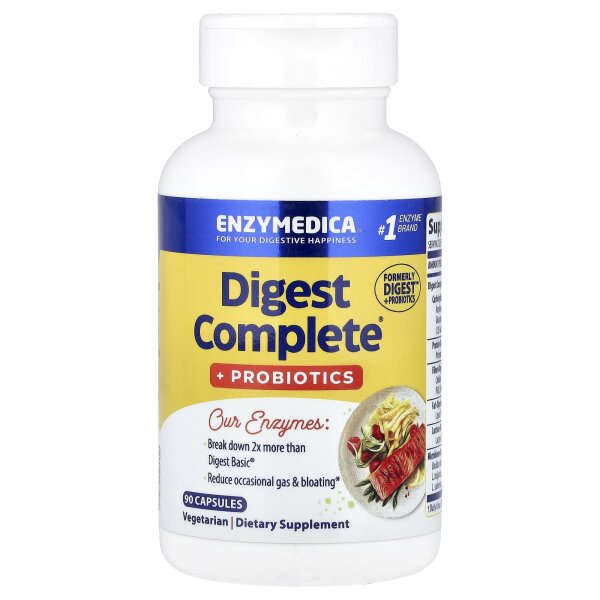 Enzymedica, Digest Complete® + Probiotics, Probiotika für die Verdauung, 90 Kapseln