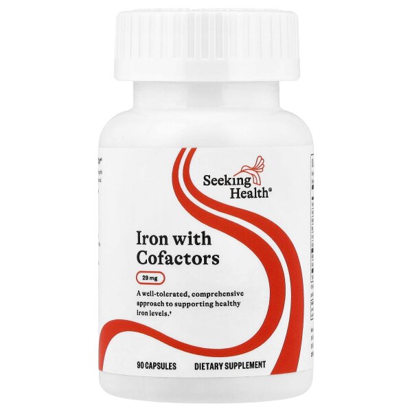 Seeking Health, Iron with Cofactors, Eisen mit Cofaktoren, 90 Kapseln