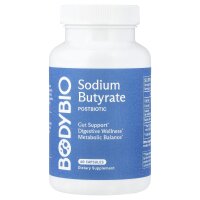 BodyBio, Natriumbutyrat, 60 GMO-freie Kapseln