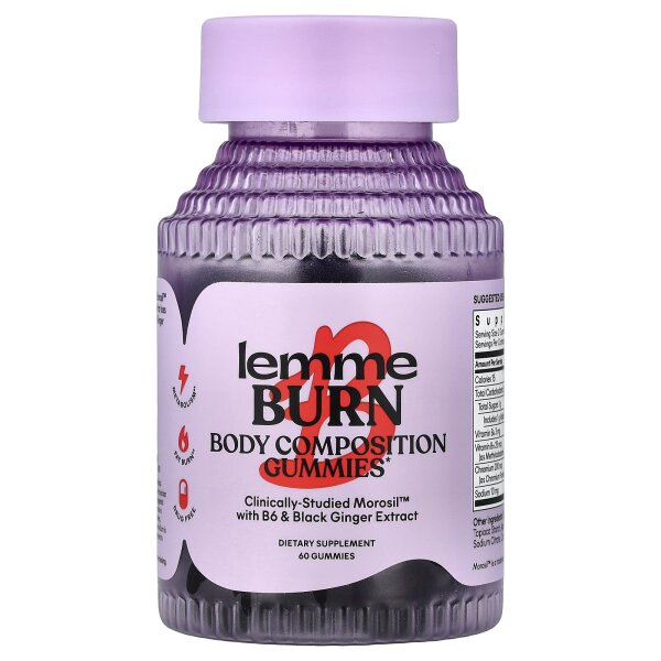 Lemme, Burn Gummies, Fruchtgummis, Beere, 60 Fruchtgummis