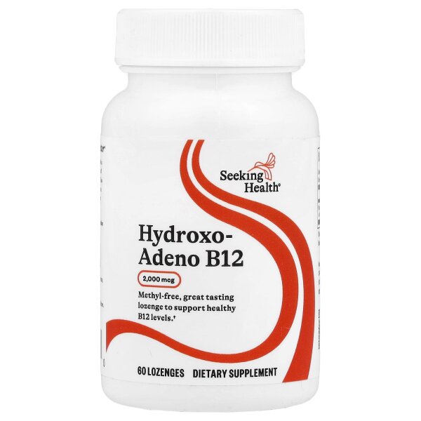 Seeking Health, Hydroxo-Adeno B12, 2.000 mcg, 60 Lutschtabletten