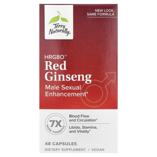Terry Naturally, HRG80™ Red Ginseng, roter Ginseng, 48 Kapseln