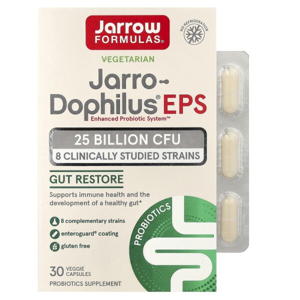 Jarrow Formulas, Vegetarian Jarro-Dophilus® EPS, 30 vegetarische Kapseln