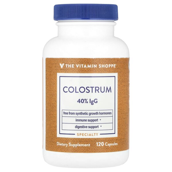 The Vitamin Shoppe, Colostrum, Vormilch, 120 Kapseln (500 mg pro Kapsel)