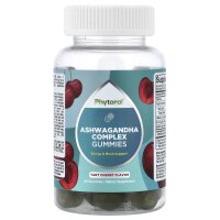 Phytoral, Ashwagandha Complex Gummies, Ashwagandha-Komplex-Fruchtgummis, Sauerkirsche, 60 Fruchtgummis