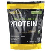 California Gold Nutrition, Sport, Pflanzliches Protein mit Bio-Naturreis-Proteinkonzentrat, Leinsamen, Chiasamen, Schokoladengeschmack, 907 g