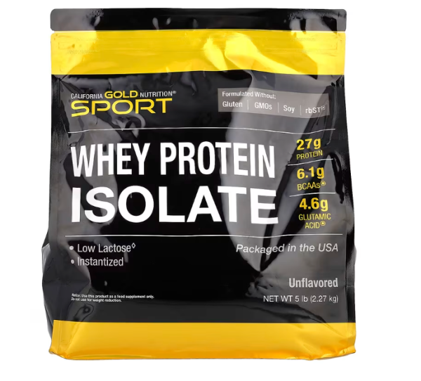 California Gold Nutrition, Whey Protein Isolate, geschmacksneutral, 2,27 kg