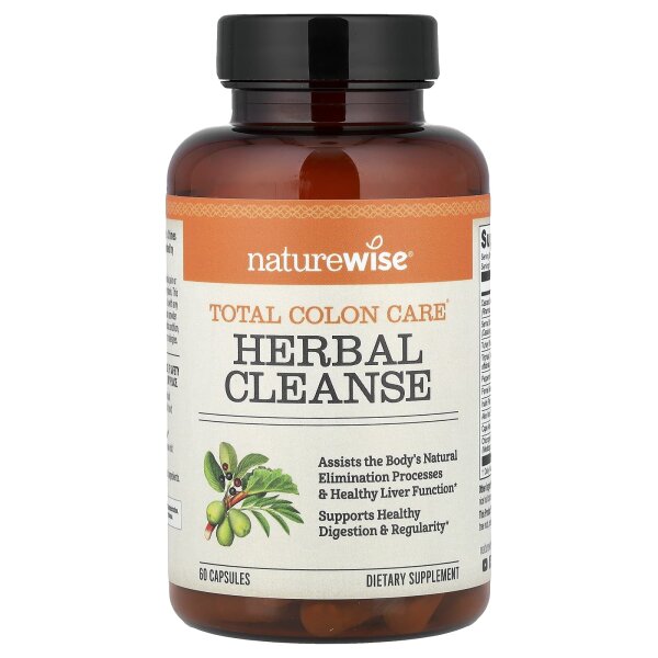 NatureWise, Total Colon Care®, Kräuterreinigung, 60 Kapseln
