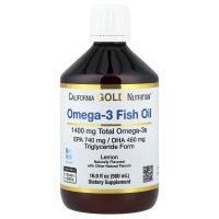 California Gold Nutrition, Norwegian Omega-3 Fish Oil, norwegisches Omega-3-Fischöl, natürlicher Zitronengeschmack, 500 ml (16,9 fl. oz.)