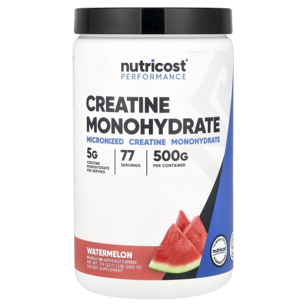 Nutricost, Performance, Kreatin-Monohydrat, Wassermelone, 500 g (1,1 lb.)