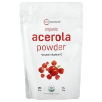 Micro Ingredients, Organic Acerola Powder, Bio-Acerolapulver, 227 g (8 oz.)