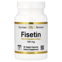 California Gold Nutrition, Fisetin, Ergänzungsmittel mit Fisetin, 100 mg, 90 pflanzliche Kapseln