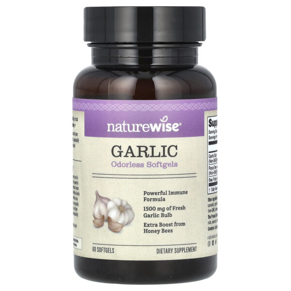 NatureWise, Garlic, Knoblauch, 1.500 mg, 60 Weichkapseln