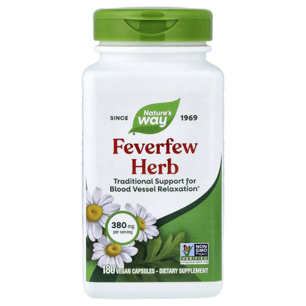 Natures Way, Mutterkraut, 380 mg, 180 vegane Kapseln