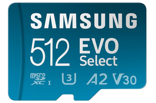 Samsung EVO Select (2024) microSD-Karte + SD-Adapter, 512 GB, OHNE OVP
