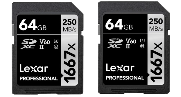 Lexar Professional 1667x SD Karte 64GB 2er-Pack, OHNE OVP