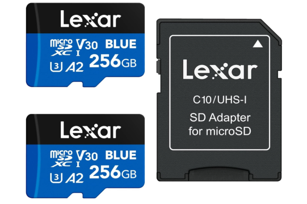 Lexar Blue Micro SD Karte 256GB 2er-Pack, 160 MB/s, microSDXC UHS-I, OHNE OVP