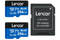 Lexar Blue Micro SD Karte 256GB 2er-Pack, 160 MB/s, microSDXC UHS-I, OHNE OVP