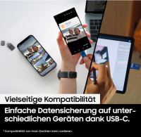 Samsung USB-Stick, USB-C, 512 GB, 400 MB/s Lesen, 110 MB/s Schreiben, OHNE OVP
