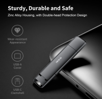 SSK 512GB USB-Stick Up to 550MB/s, Thumb Flash Drive C + A, OHNE OVP